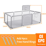 Pangdube Baby Playpen – Safe Activity Fence Playground for Children, Indoor/Outdoor Baby Games Park for 6 Months to 6 Years