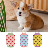 Dog Sweater – Cozy Turtleneck Pullover with Heart Design for Puppies & Cats (Winter Knitwear)