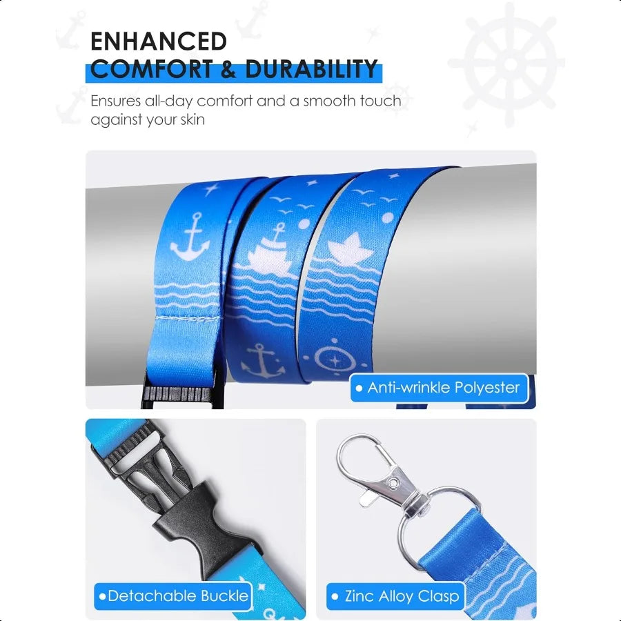5-Pack Lanyards with Waterproof ID Badge Holders – Cruise Ship Card Essentials for Royal Caribbean, Carnival & NCL 2025