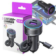 Car Charger Adapter – 30W Fast Charging PD Type-C Adapter Block with Night Vision Design for Cars & SUVs