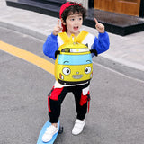 3D Cartoon Bus Daycare Backpack – Cute Kindergarten School Bag for Boys & Girls | Lightweight Toddler Travel Backpack