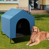 Outdoor Dog House for Large Breeds – Durable Shelter with 600D PVC Canopy & Elevated Textilene Bed