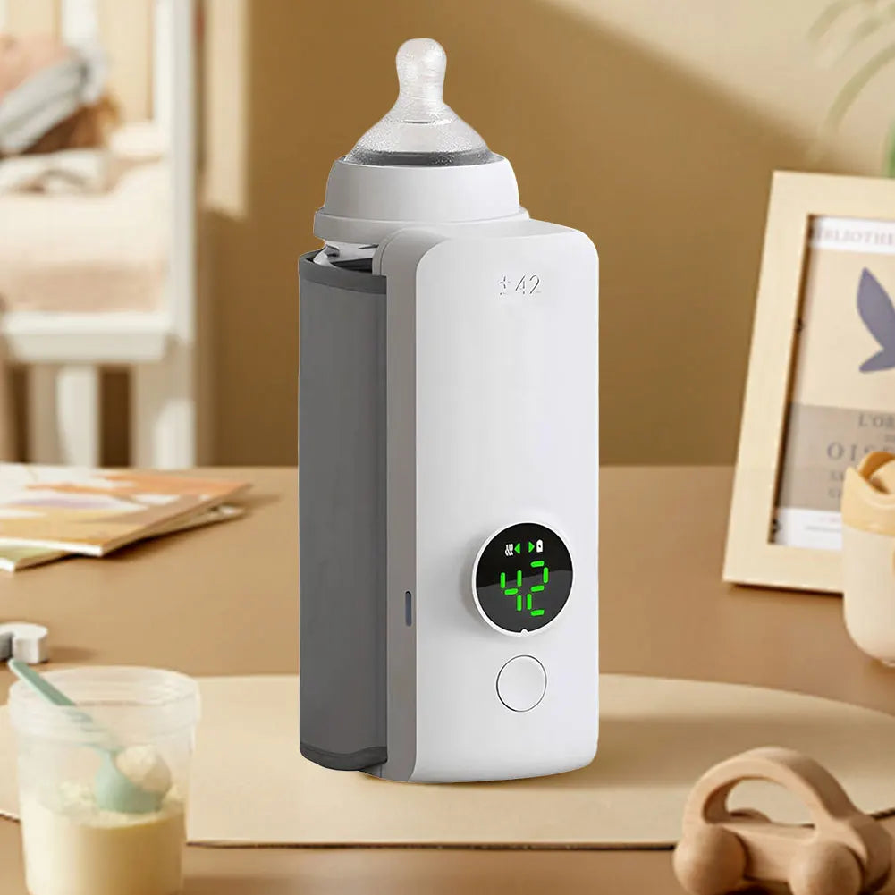 Cordless Milk & Baby Bottle Warmer – Portable Travel Warmer with Adjustable Temperature for On-the-Go Feeding 🍼✨