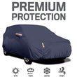 Universal Full Sedan Car Cover – Reflective, Waterproof, UV & Scratch-Resistant Protection