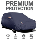 Universal Full Sedan Car Cover – Reflective, Waterproof, UV & Scratch-Resistant Protection