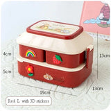 Kawaii Portable Lunch Box for Girls – Microwave-Safe Bento Box with Compartments for School & Picnic