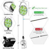🪪 ID Badge Holder with Lanyard & Retractable Reel – Keychain Clip, Name Tag & Card Holder for Office & Work
