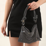 Women’s Full Diamond Evening Bag – Rhinestone-Encrusted Luxury Shoulder Purse, Elegant Clutch Handbag for Weddings & Dinner Parties