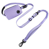 Stretchable Hands-Free Dog Leash with Waist Bag – Shock Absorbing Running Rope for Medium & Large Dogs