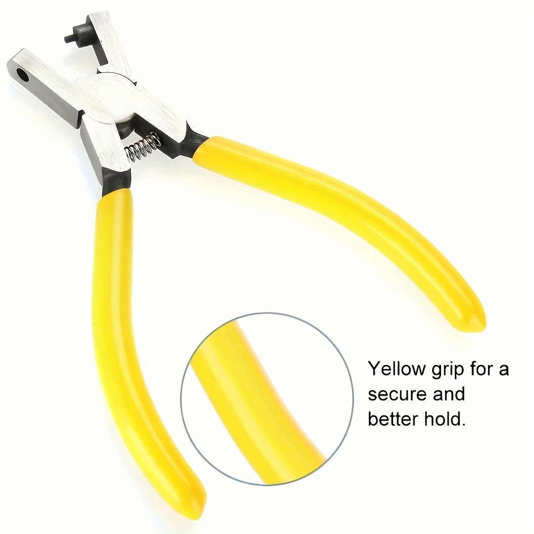 2.0mm Universal Tungsten Steel Leather Hole Punch Pliers – Hand Strap Punch Tool for Watch Bands, Belts, Dog Collars & DIY Crafts