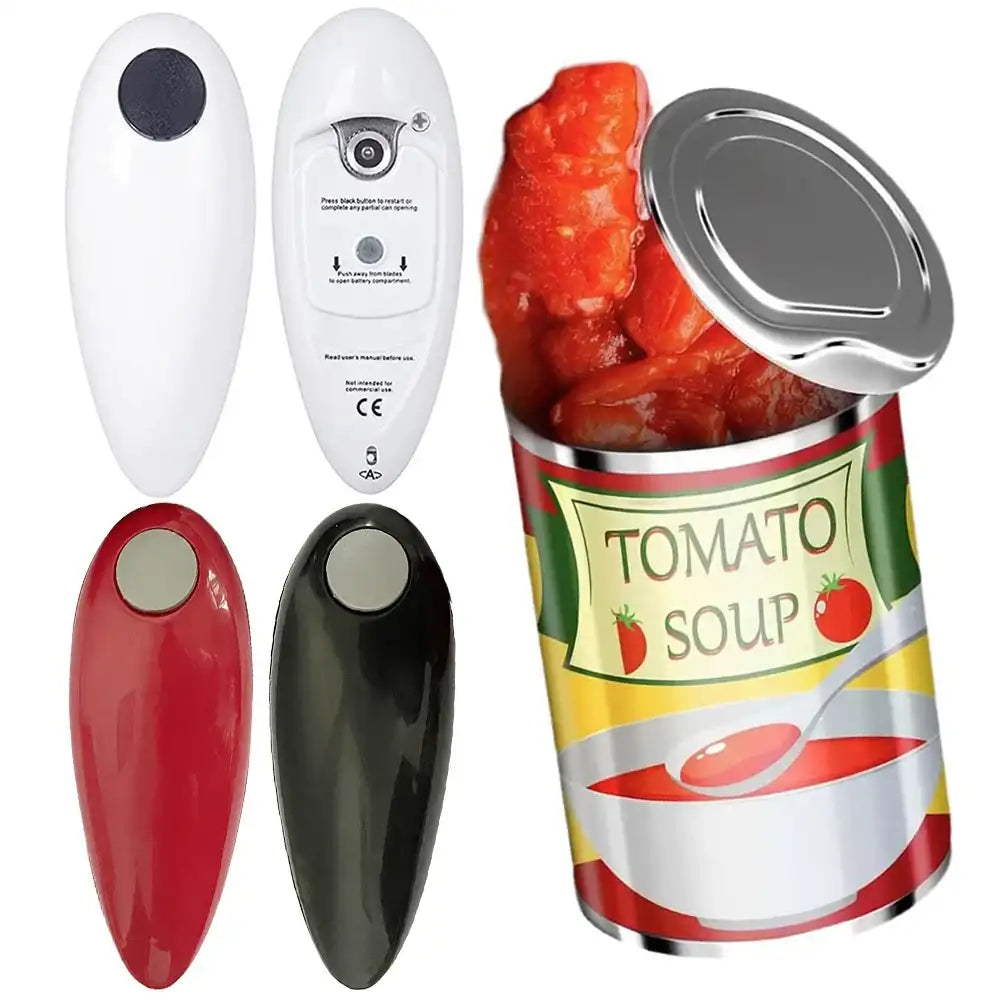 Electric Can Opener Hands-Free Battery Operated