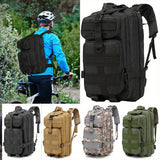 30 L Outdoor MOLLE Canvas Backpack – Tactical / Hiking / Camping Daypack