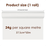 Timesetl 14.7″ × 55 yd Tracing Paper Roll – White Translucent Trace Paper for Drawing & Sewing