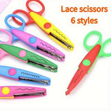 6-Piece Decorative Scissors Set – 5″ Safe Craft Scissors for Scrapbooking & DIY Projects