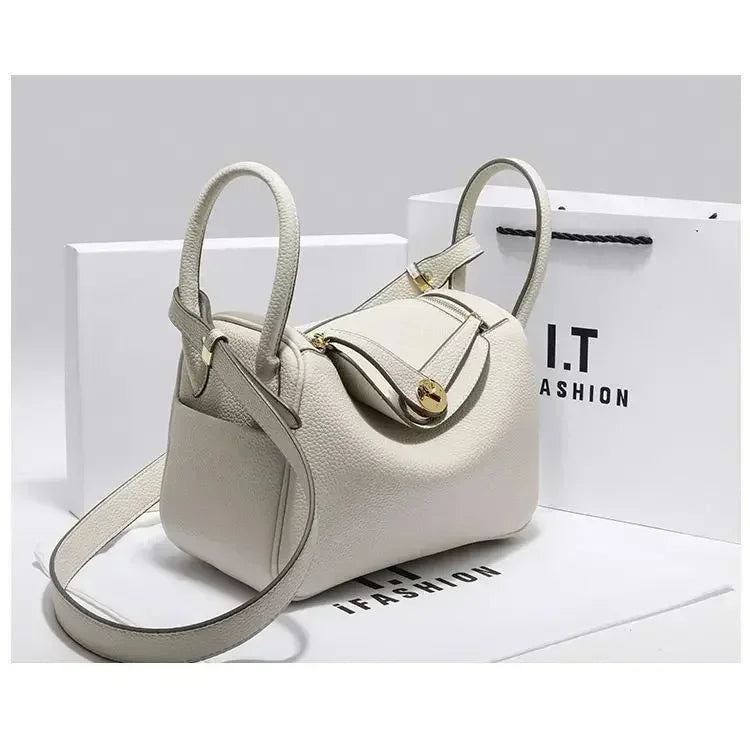 Genuine Leather Lady “Lindi” Large Shoulder Bag – Luxe Women’s Side Handbag