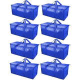 MegaMove 6-Pack Oversized Heavy-Duty Moving Bags with Zipper & Carry Handles – Space-Saving Storage Totes 🧳