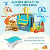 RedShell Tactical Insulated Lunch Bag – Large Leak-Proof Lunch Cooler for Boys & Girls, Square School & Daycare Bag