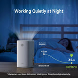 1100 ml Removable-Tank Electric Dehumidifier – Ultra Quiet Operation for Sleep Room, Bathroom, Garage, Shoe-Cabinet