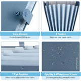 Expanding File Organizer with 8 Pockets – Accordion File Folders with Labels for Bills, Documents & School Supplies