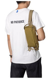 Men’s Tactical MOLLE Sling Chest Pack – Small Military Shoulder Daypack Nylon Outdoor Backpack for Hiking & Fishing