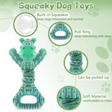 Large Plush Dog Toy with Squeaker – Durable Play Toy for Aggressive Chewers