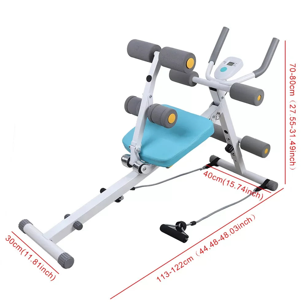 2-in-1 Supine Board & Body Shaper – Adjustable Ab Machine with 4 Strength Levels & Double Spring Assist (330 lbs Capacity)