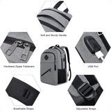 Unisex 15.6" School Laptop Backpack – USB Charging Water-Resistant Bookbag for Teen Boys & Girls | Men & Women Student Daypack