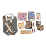 Kawaii Capybara Cartoon Stationery Set with Cute Handbag for School, Office & Gift Use