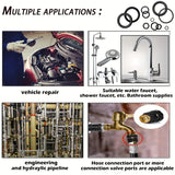 1 540-Piece O-Ring Assortment Kit – Metric Nitrile Rubber Sealing Rings with 4 Pick Tools for Automotive, Plumbing & Pressure Washer Repair