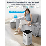 Smart WiFi Air Purifier – H14 True HEPA Filter Cleaner for Large Rooms up to 3000 sq.ft with App & Alexa Control