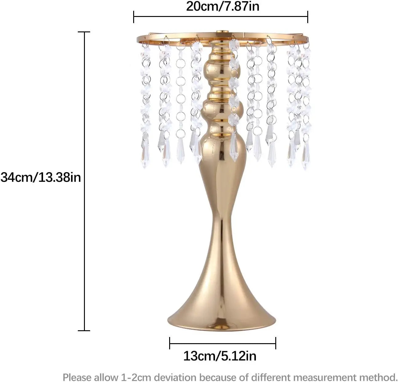Gold Metal Flower Vase Set – Elegant Centerpieces for Wedding, Anniversary & Dinner Table Décor (4 Pcs)