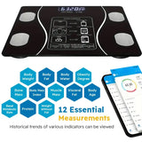 “Smart Body Fat Scale – Wireless LED Digital Bathroom Weight Scale with Body Composition Analyzer”