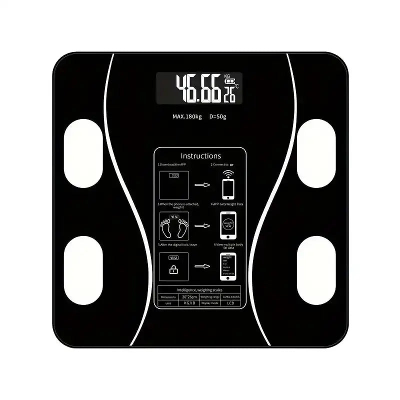 “Smart Body Fat Scale – Wireless LED Digital Bathroom Weight Scale with Body Composition Analyzer”