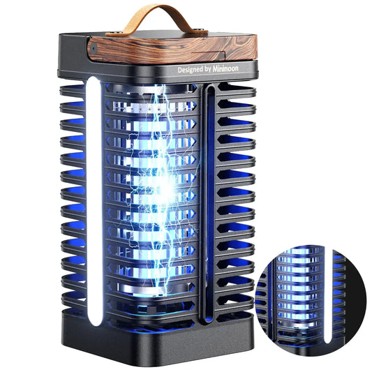 IPX4 Waterproof Outdoor Bug Zapper – Dual LED Light, 15W 4,200 V Insect Trap for Yard, Patio & Camping