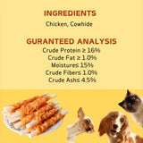 Chicken Wrapped Rawhide Sticks – Made with Real Chicken, Healthy & Long-Lasting Dog Treats for Small, Medium & Large Breeds (100g / 400g Packs)