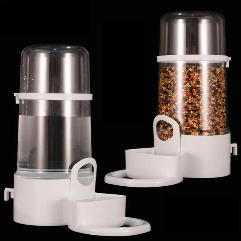 Bird Water Drinker & Feeder Container – Cage Dispenser for Parrots, Squirrels & Small Birds, Food & Water Box Accessory