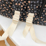 Floral Aesthetic Lightweight School Backpack – Nylon Laptop Bookbag for Teen Girls, Women & Kids | Fashion Study Daypack
