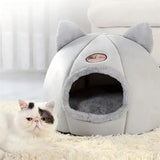 “Pet Bed with Cat Ears – Soft & Warm Cat Bed for Small, Medium & Large Cats, Machine Washable”