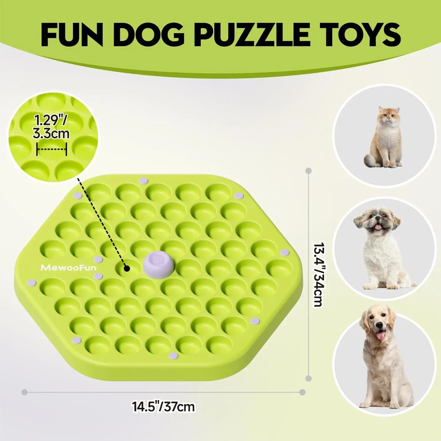 Mewoofun Level 4 Dog Puzzle Toy – Advanced IQ Training & Slow Feeder for All Breeds