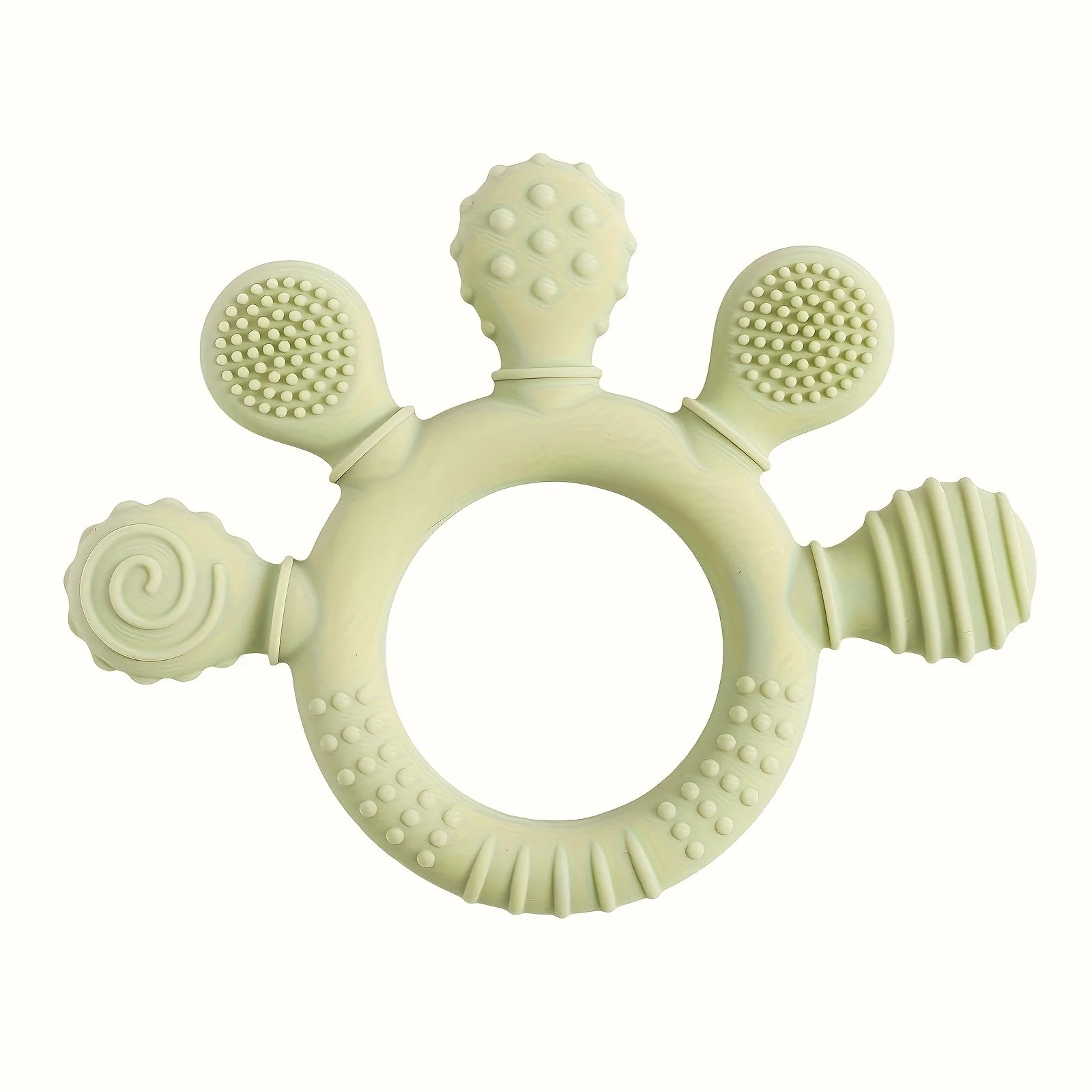 “Baby Silicone Teether – Soft BPA-Free Teething Stick Toy for Grasp Training, Biting & Chewing Relief for Infants & Toddlers”