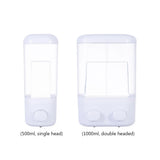 ABS Wall-Mounted Liquid Soap Dispenser – Single or Double Head Foam Hand-Wash & Shower Gel Pump