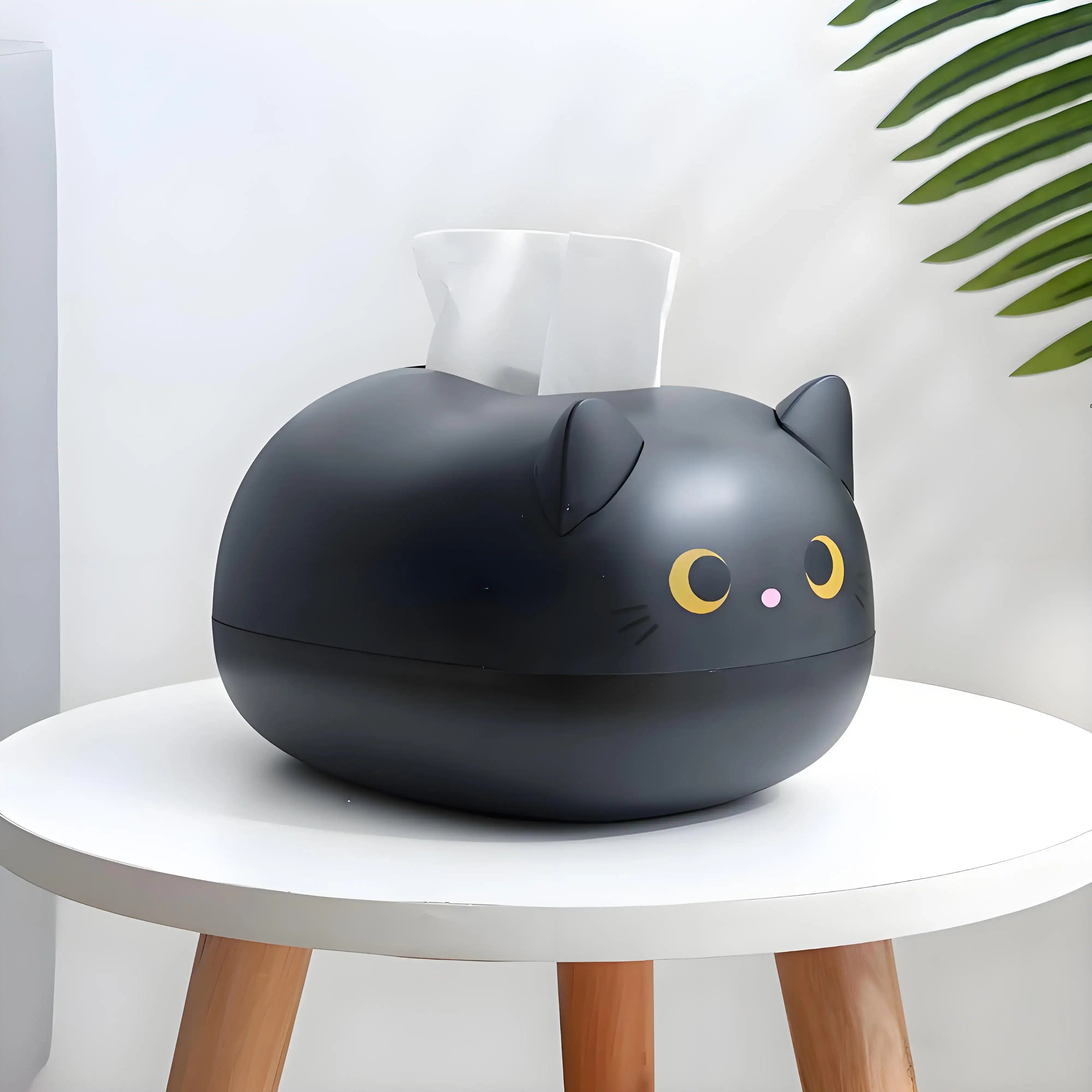 Elegant Cartoon Design Multi-Functional Tissue Box Holder with Toothpick Slot – Living Room / Kitchen / Bathroom
