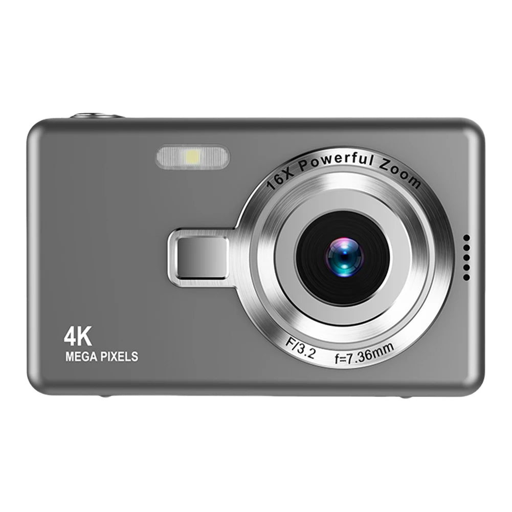 4K & 1080P Digital Vlogging Camera – Anti-Shake, Autofocus, 2.4" IPS Screen, Photography for Kids & Beginners
