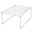 rPET Clear Stacking Shelf – Under Sink & Bathroom Organizer Rack for Countertop Storage
