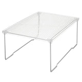 rPET Clear Stacking Shelf – Under Sink & Bathroom Organizer Rack for Countertop Storage