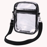 Transparent TPU Crossbody Bag — Stadium-Approved Clear Shoulder Messenger Purse for Travel, Concerts & Sports