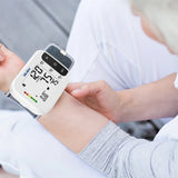 Sejoy Digital Wrist Blood Pressure Monitor with Finger Pulse Oximeter – OLED Blood Oxygen, Heart Rate & BP Monitor for Home Use
