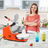 Electric Ice Crusher & Ice Shaver Machine – 143 lbs/hr Snow Cone Maker & Shaved Ice Maker