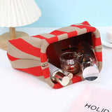 Knitted Contrast-Color Crochet Clutch Bag – Small Handbag & Wristlet for Women’s Summer Beach Style