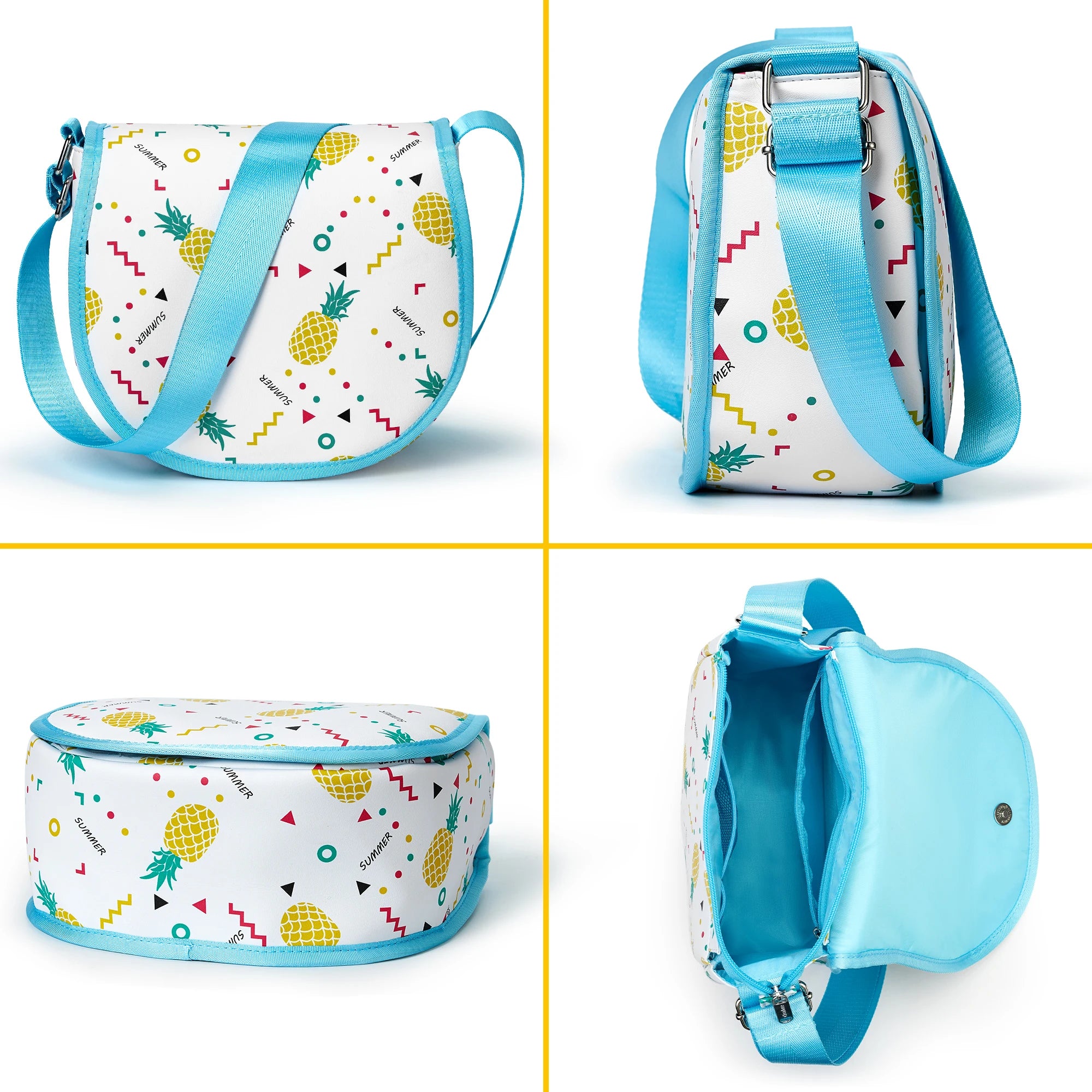 PVC U-Shaped Girls Shoulder Bag – Transparent Purse with Nylon Strap | Cute Lightweight Shoulder Bag Gift for Girls